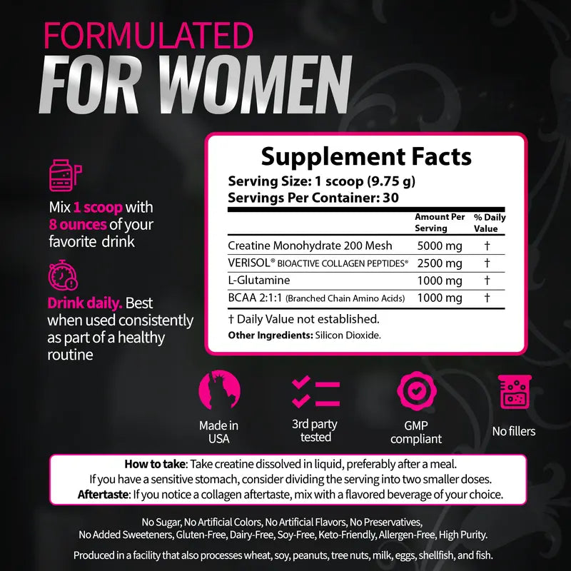 Bold Buns Women's Creatine Supplement