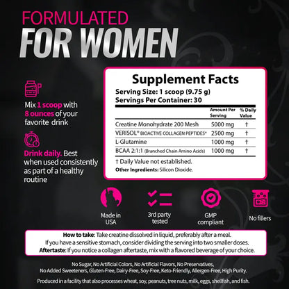 Bold Buns Women's Creatine Supplement